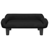 Vidaxl hondenmand 70x40x24 cm fluweel zwart