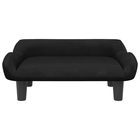 Vidaxl hondenmand 70x40x24 cm fluweel zwart