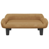 Vidaxl hondenmand 70x40x24 cm fluweel bruin