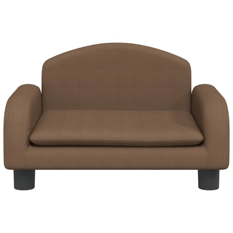 Vidaxl hondenmand 50x40x30 cm stof bruin