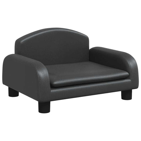 Vidaxl hondenmand 50x40x30 cm kunstleer zwart
