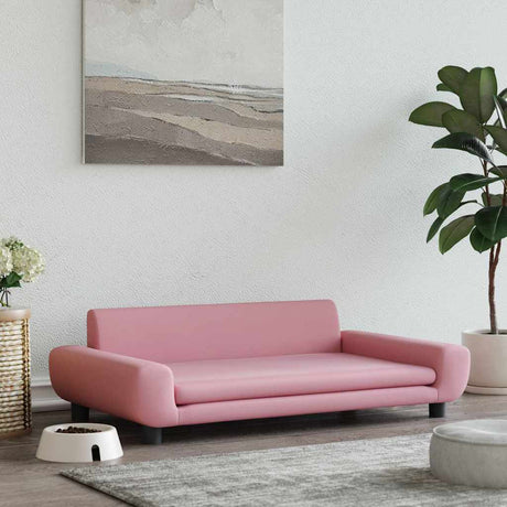 Vidaxl hondenmand 100x54x33 cm fluweel roze