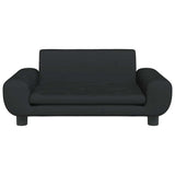 Vidaxl hondenmand 70x45x33 cm fluweel zwart