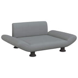 Vidaxl hondenmand 70x45x28 cm stof lichtgrijs
