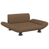 Vidaxl hondenmand 70x45x28 cm stof bruin