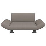 Vidaxl hondenmand 70x45x28 cm stof taupe