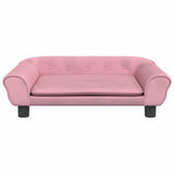 Vidaxl hondenmand 70x48x22 cm fluweel roze