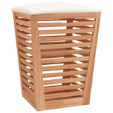 Vidaxl badkamerkruk 40,5x40,5x56 cm massief walnotenhout