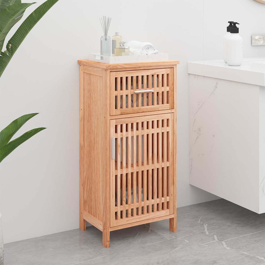 Vidaxl badkamerkast 42x29x82 cm massief walnotenhout