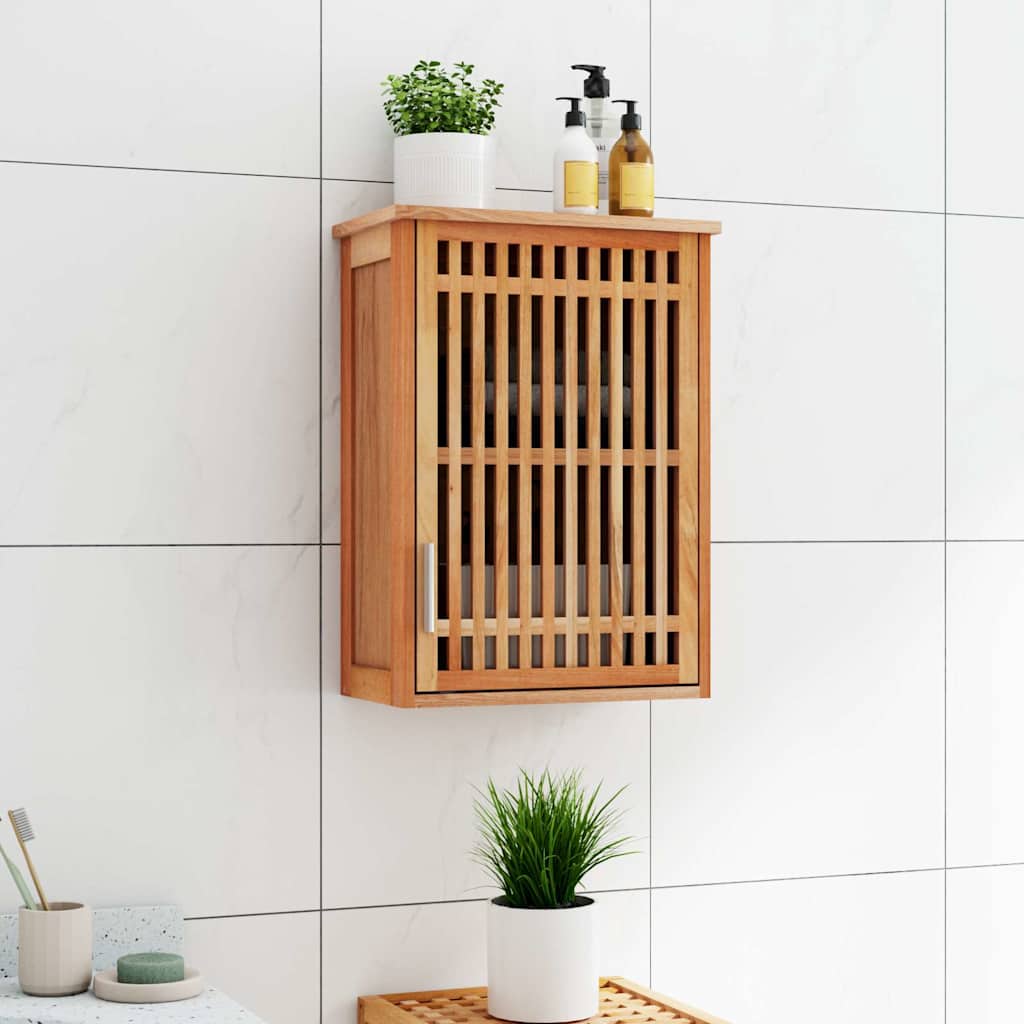Vidaxl badkamerkast wandgemonteerd 42x23x60 cm massief walnotenhout
