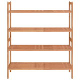 Vidaxl Racks 2 PCS 69x27x41 cm de madera de nogal sólida