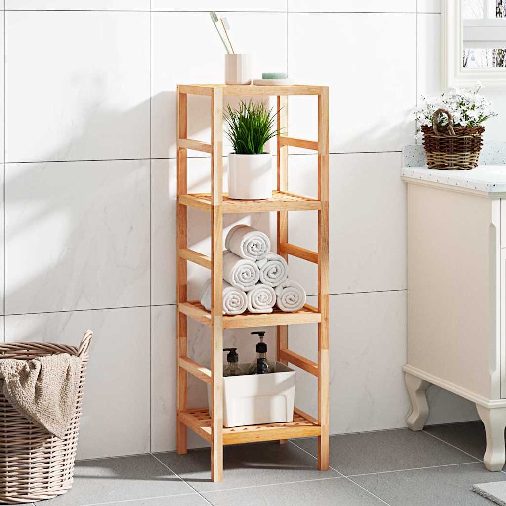 Vidaxl badkamerrek 35,5x35,5x112,5 cm massief walnotenhout
