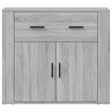 Vidaxl dressoir 80x33x70 cm bewerkt hout grijs sonoma eikenkleurig