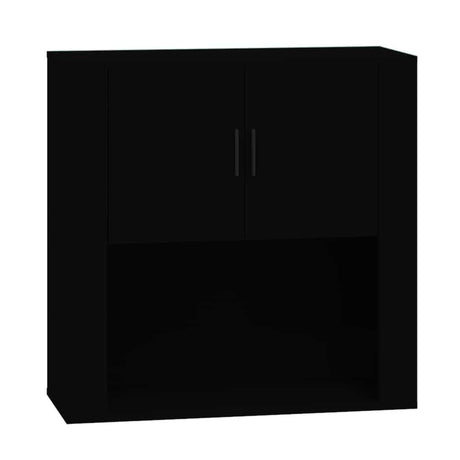 Vidaxl wandkast 80x33x80 cm bewerkt hout zwart