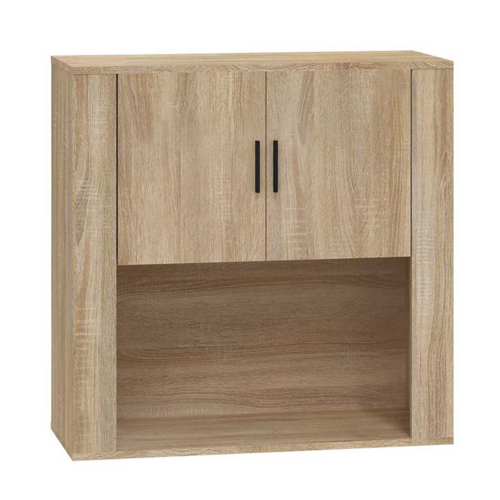 Vidaxl wandkast 80x33x80 cm bewerkt hout sonoma eikenkleurig
