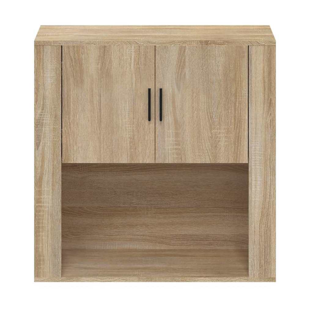 Vidaxl wandkast 80x33x80 cm bewerkt hout sonoma eikenkleurig