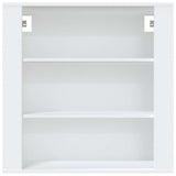 Vidaxl wandkast 80x33x80 cm bewerkt hout wit