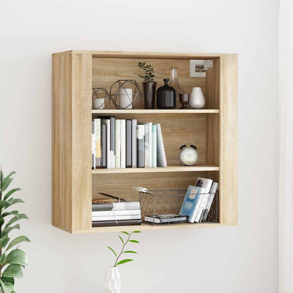 Vidaxl wandkast 80x33x80 cm bewerkt hout sonoma eikenkleurig
