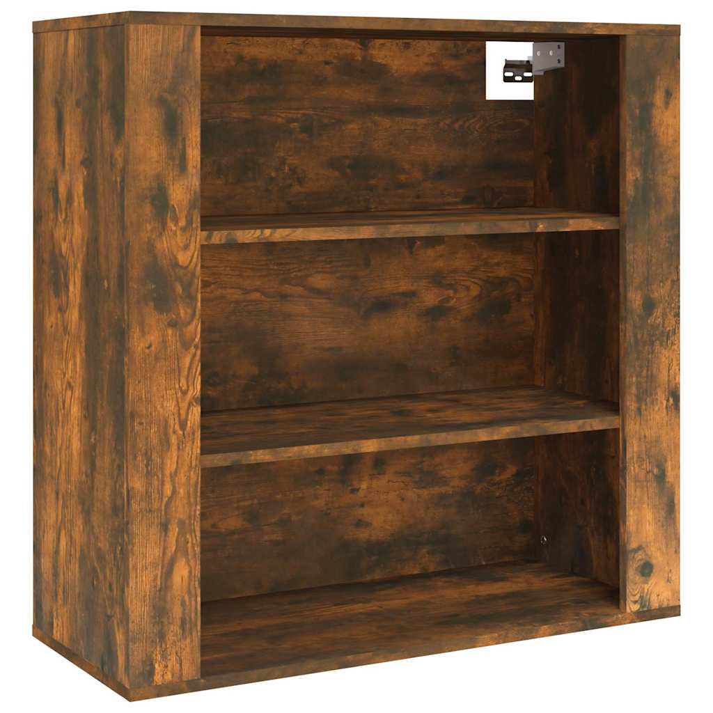 Vidaxl wandkast 80x33x80 cm bewerkt hout gerookt eikenkleurig