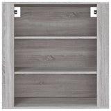 Vidaxl wandkast 80x33x80 cm bewerkt hout grijs sonoma eikenkleurig