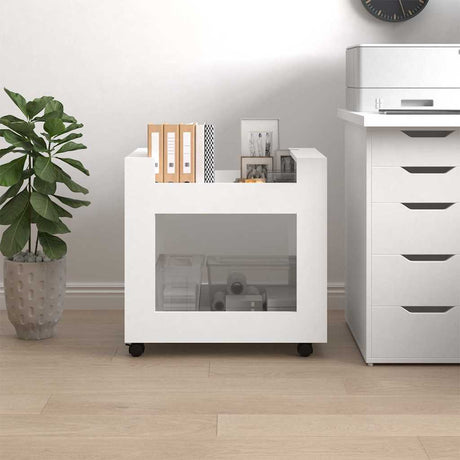 Vidaxl bureaukastje 60x45x60 cm bewerkt hout wit