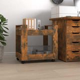 Vidaxl bureaukastje 60x45x60 cm bewerkt hout gerookt eikenkleurig
