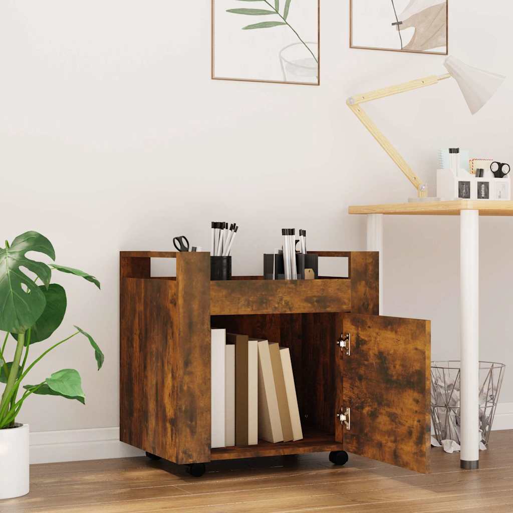 Vidaxl bureaukastje 60x45x60 cm bewerkt hout gerookt eikenkleurig