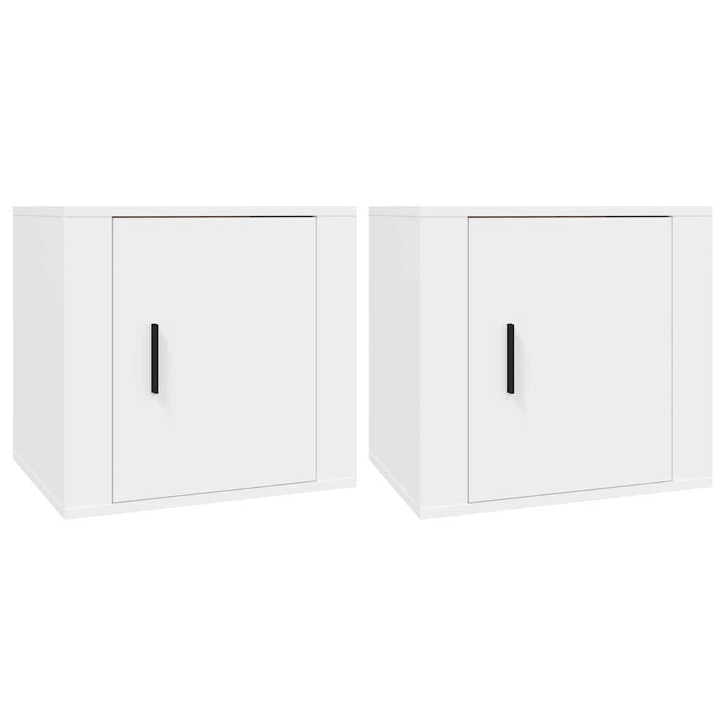 Vidaxl nachtkastjes 2 st 50x39x47 cm wit
