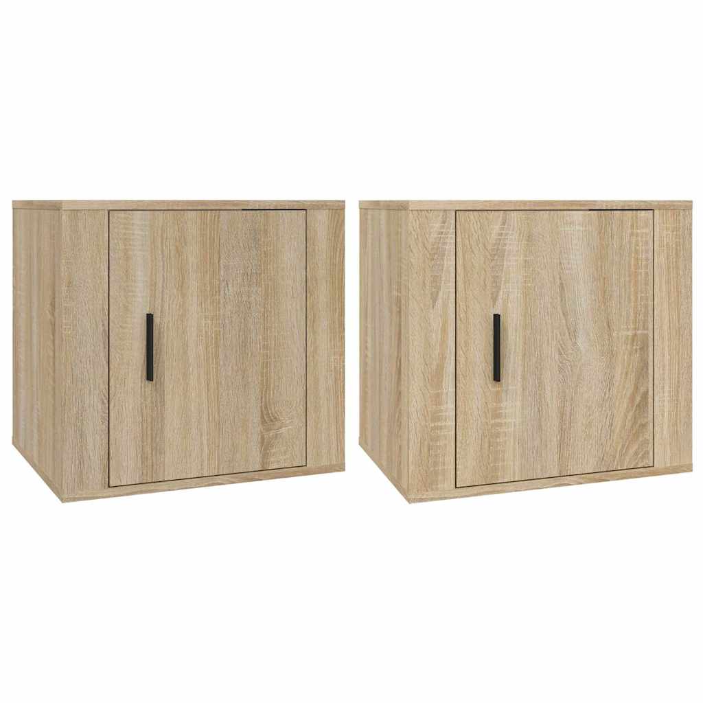 Vidaxl nachtkastjes 2 st 50x39x47 cm sonoma eikenkleurig