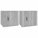Vidaxl nachtkastjes 2 st 50x39x47 cm grijs sonoma eikenkleurig