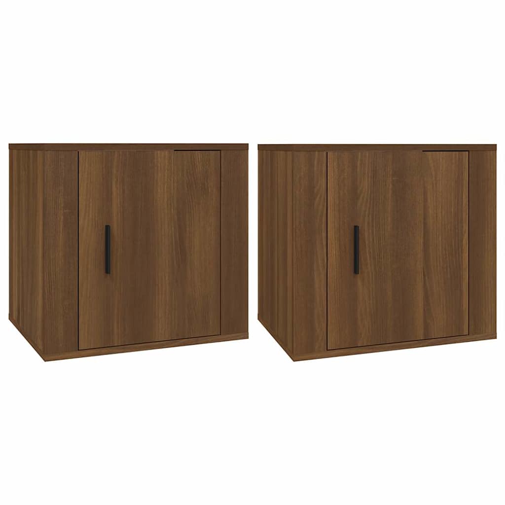 Vidaxl nachtkastjes 2 st 50x39x47 cm bruin eikenkleur