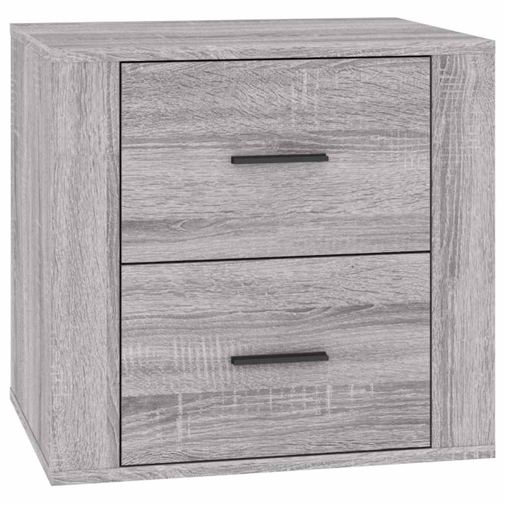 Vidaxl nachtkastje 50x39x47 cm grijs sonoma eikenkleurig