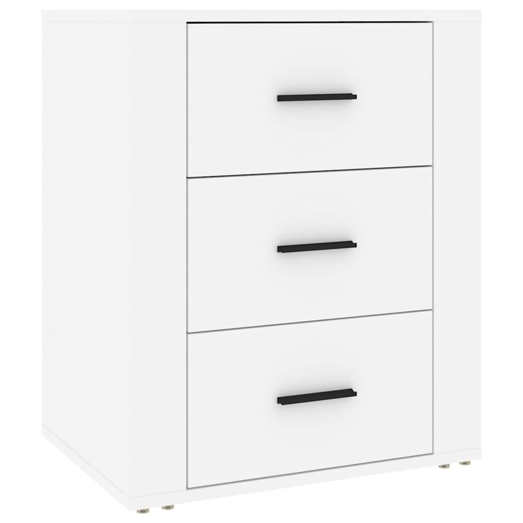 Vidaxl nachtkastje 50x36x60 cm bewerkt hout wit