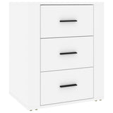 Vidaxl nachtkastje 50x36x60 cm bewerkt hout wit
