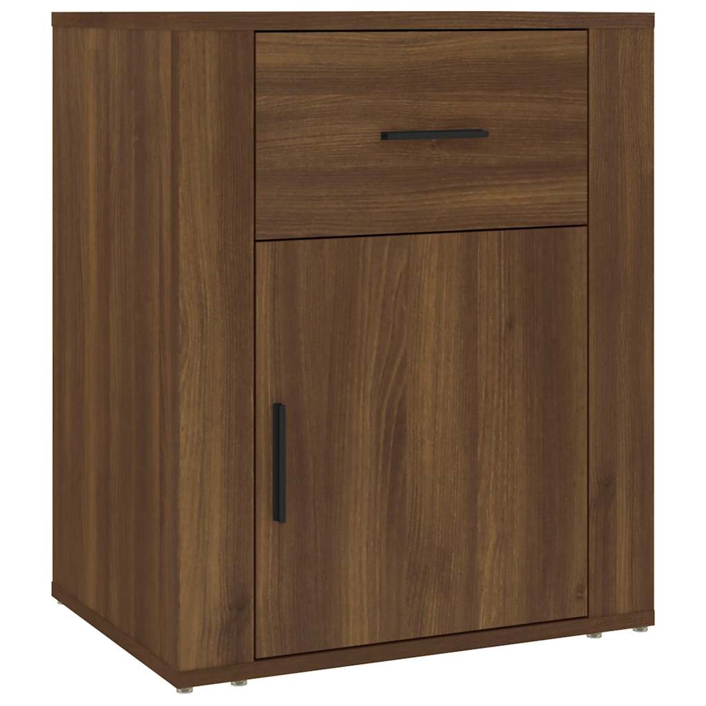 Vidaxl nachtkastje 50x36x60 cm bewerkt hout bruin eikenkleur