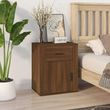 Vidaxl nachtkastje 50x36x60 cm bewerkt hout bruin eikenkleur