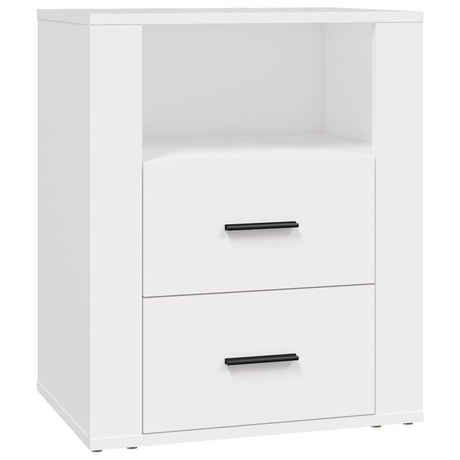 Vidaxl nachtkastje 50x36x60 cm bewerkt hout wit