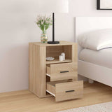 Vidaxl nachtkastje 50x36x60 cm bewerkt hout sonoma eikenkleurig
