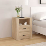 Vidaxl nachtkastje 50x36x60 cm bewerkt hout sonoma eikenkleurig