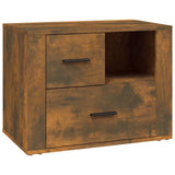 Vidaxl nachtkastje 60x36x45 cm bewerkt hout gerookt eikenkleurig