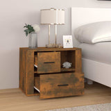 Vidaxl nachtkastje 60x36x45 cm bewerkt hout gerookt eikenkleurig