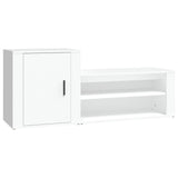 VidaXL Shoe cabinet 130x35x54 cm Processed Wood White