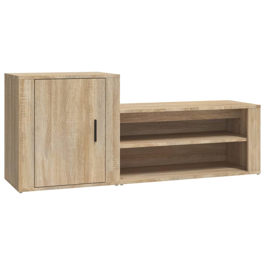 Vidaxl Shoe Cabinet 130x35x54 cm Property Wood Sonoma Oak Farvet