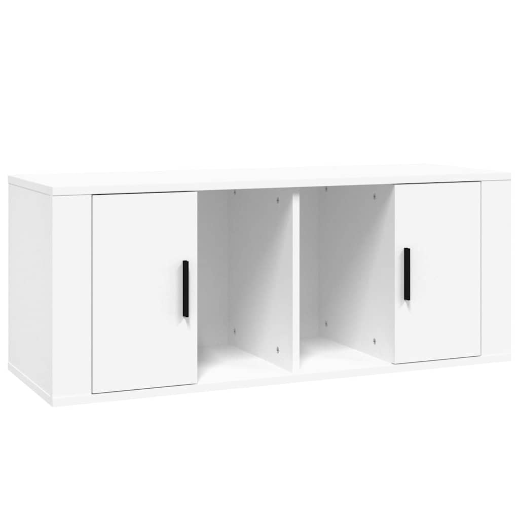 Vidaxl tv-meubel 100x35x40 cm bewerkt hout wit