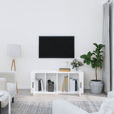 Vidaxl tv-meubel 100x35x40 cm bewerkt hout hoogglans wit