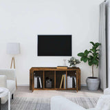 Vidaxl tv-meubel 100x35x40 cm bewerkt hout gerookt eikenkleurig