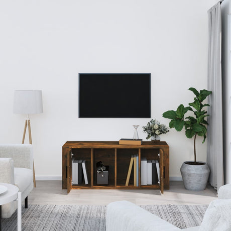 Vidaxl tv-meubel 100x35x40 cm bewerkt hout gerookt eikenkleurig