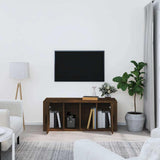 Vidaxl tv-meubel 100x35x40 cm bewerkt hout bruin eikenkleur