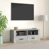 Vidaxl tv-meubel 100x35x40 cm bewerkt hout betongrijs