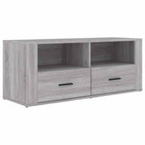 Vidaxl tv-meubel 100x35x40 cm bewerkt hout grijs sonoma eikenkleurig